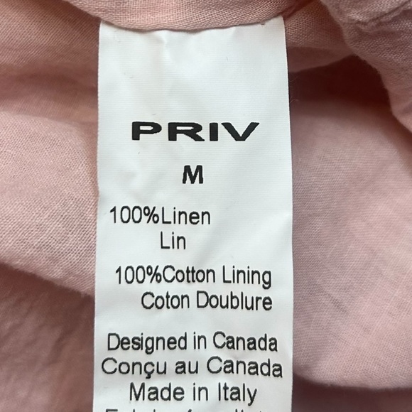 JILLIAN Harris X Priv Linen Hampton Dress- Size Medium - Picture 11 of 13